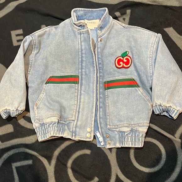 Gucci Other - Girls authentic Gucci light blue denim jacket size 4 years